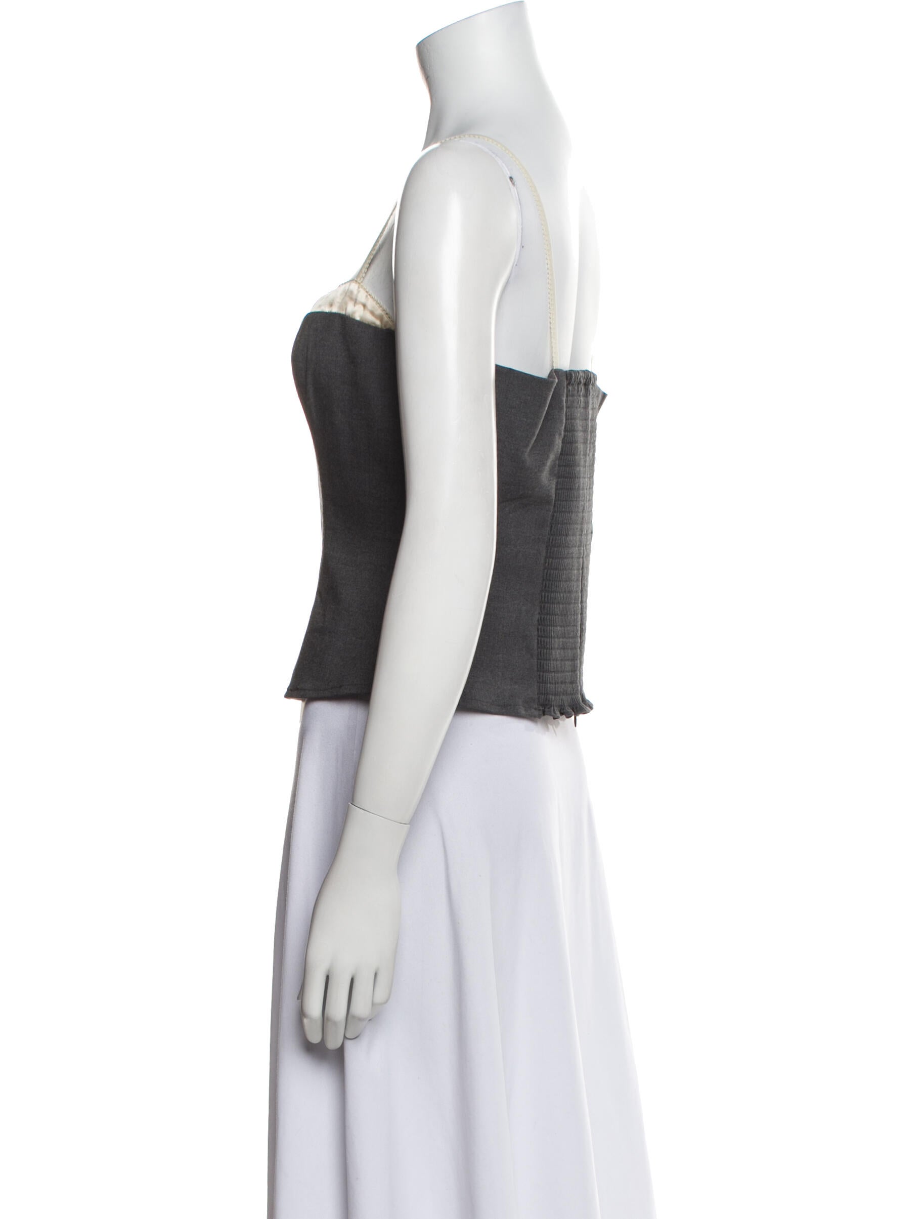 Reformation Square Neckline Sleeveless Crop Top