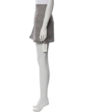 Reformation Plaid Print Mini Skirt
