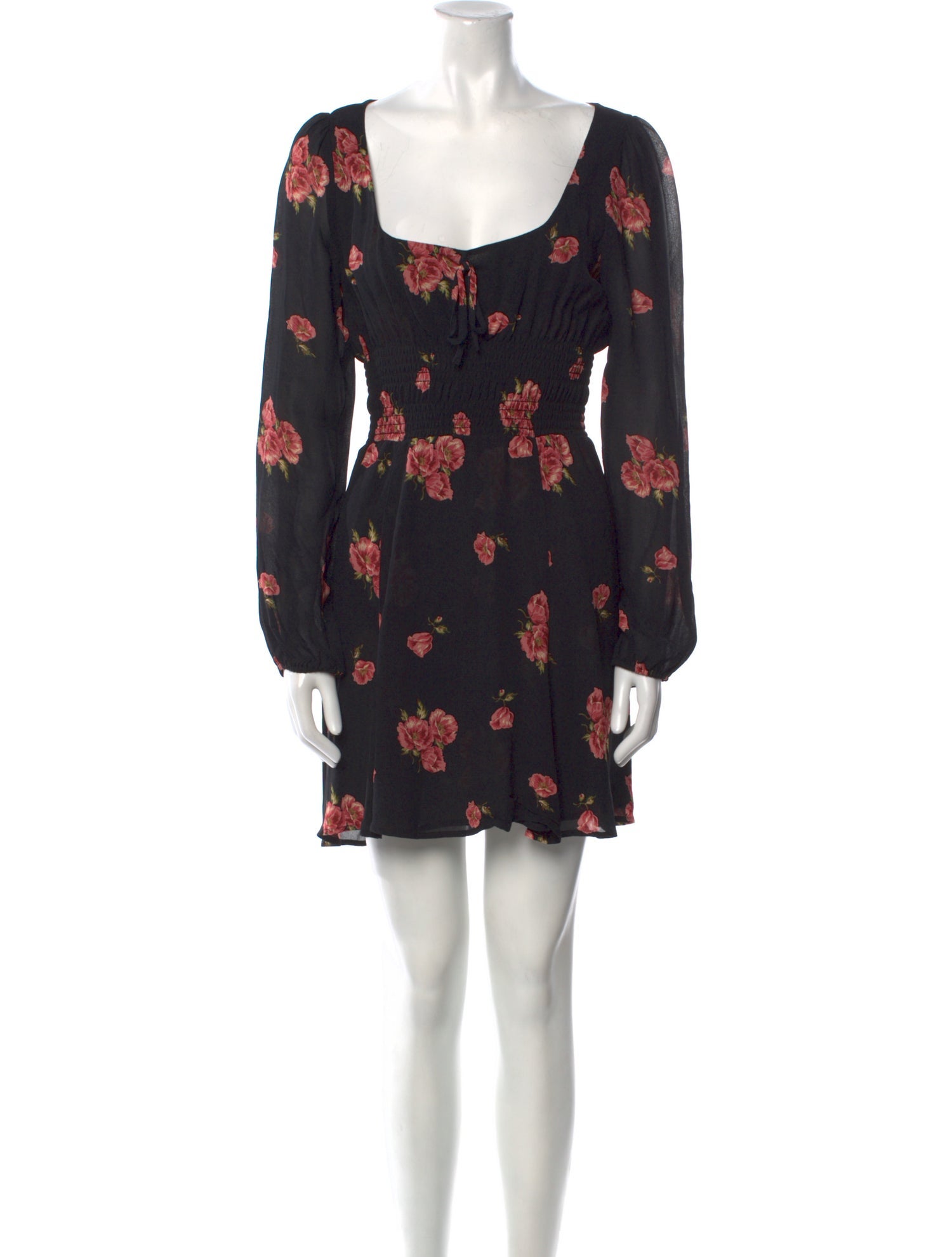 Reformation Floral Print Mini Dress