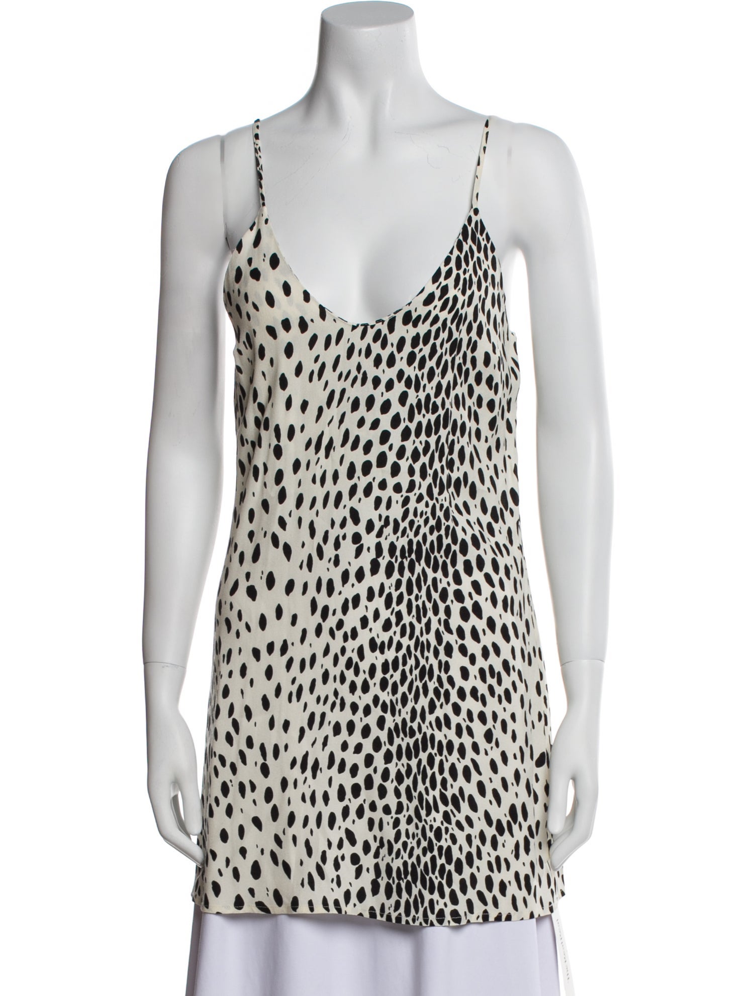 Reformation Animal Print Cowl Neck Tunic