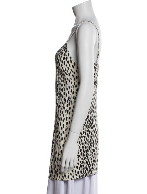 Reformation Animal Print Cowl Neck Tunic