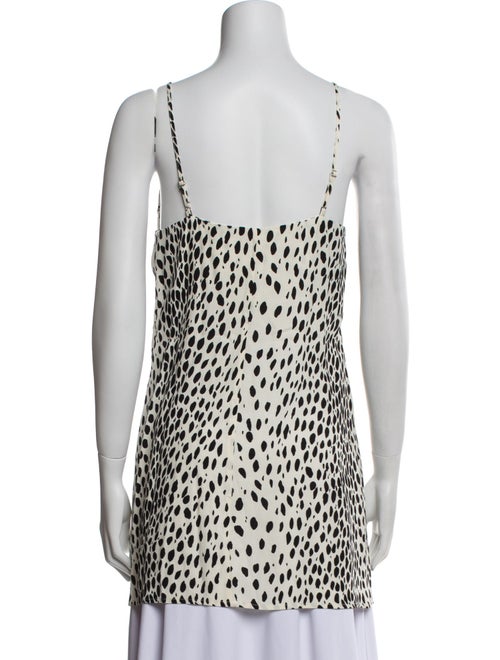 Reformation Animal Print Cowl Neck Tunic