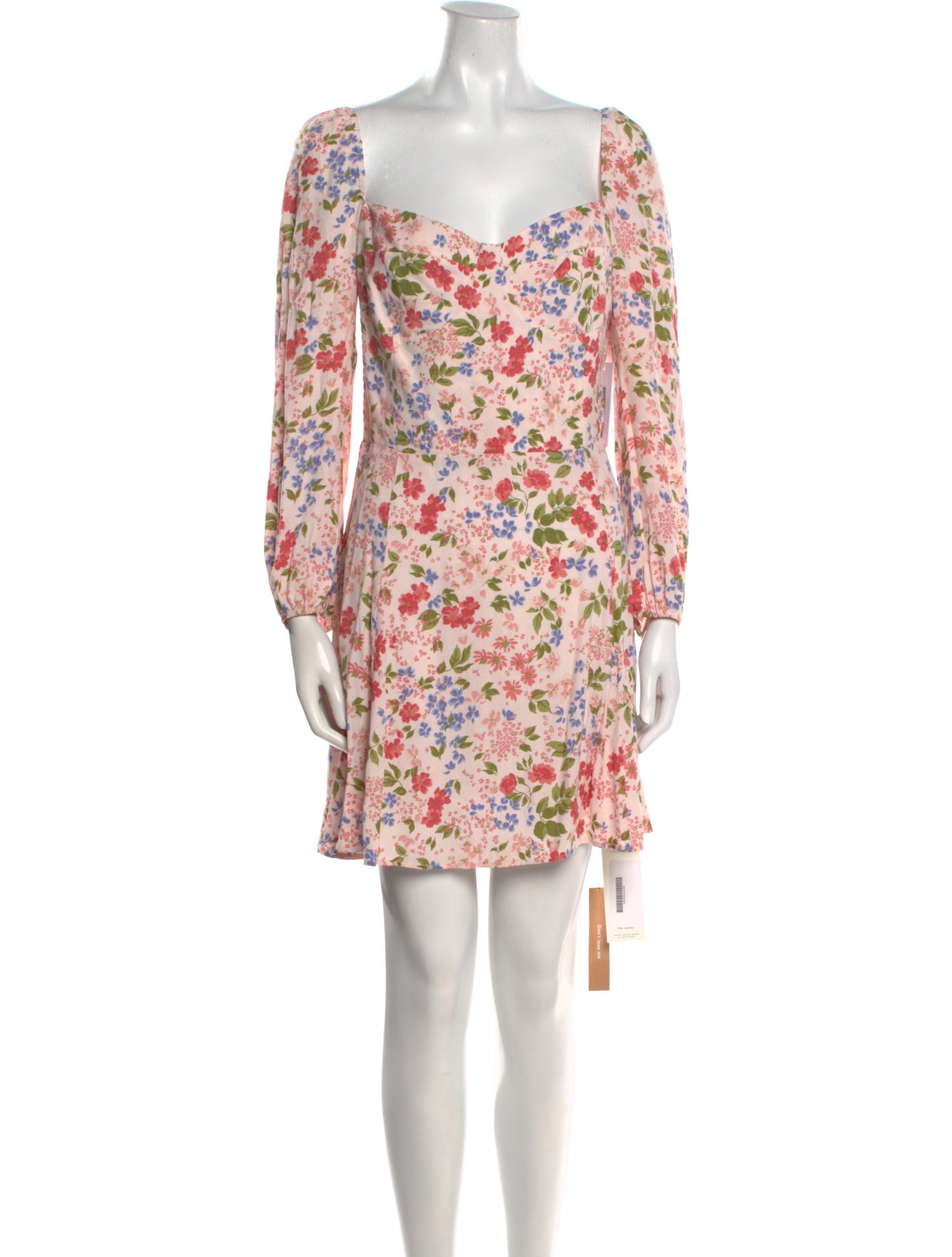 Reformation Floral Print Mini Dress