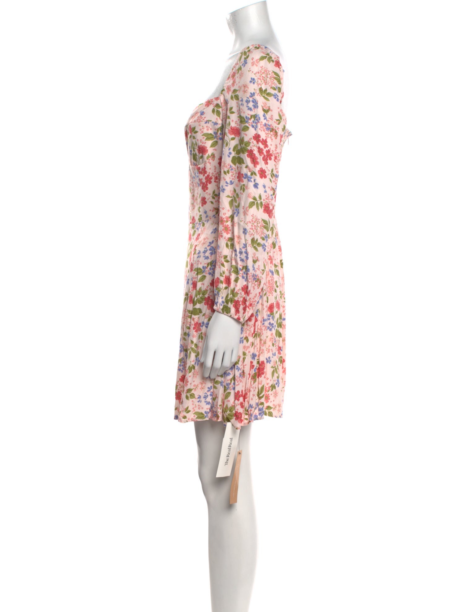 Reformation Floral Print Mini Dress