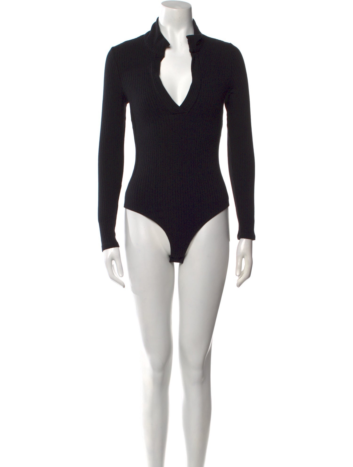 Reformation V-Neck Long Sleeve Bodysuit