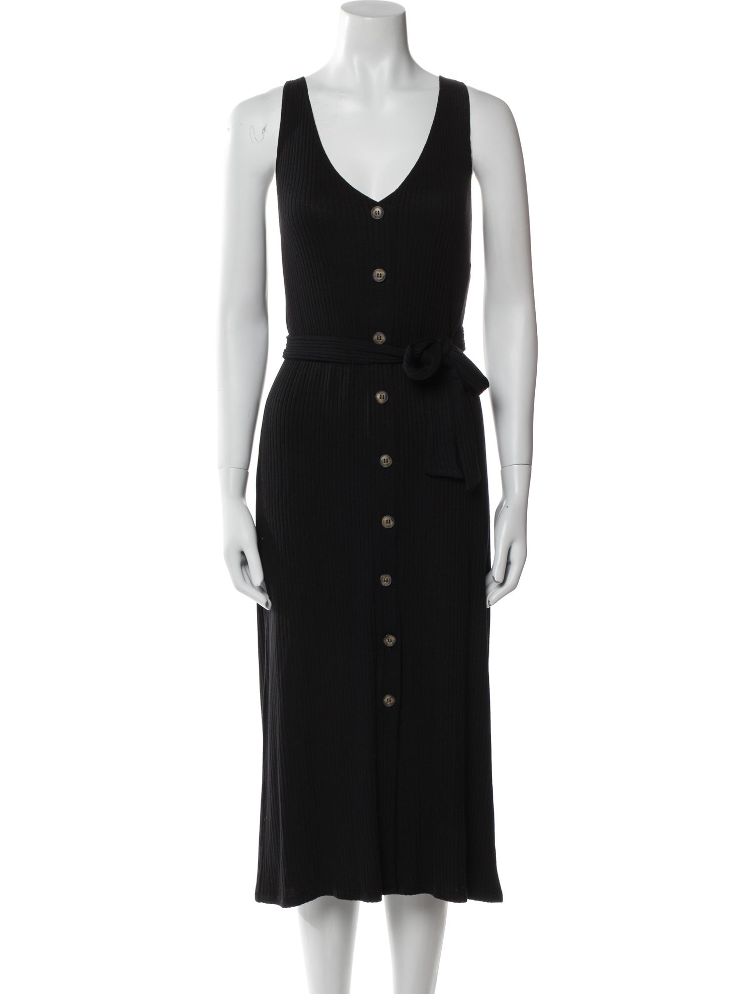 Reformation V-Neck Midi Length Dress