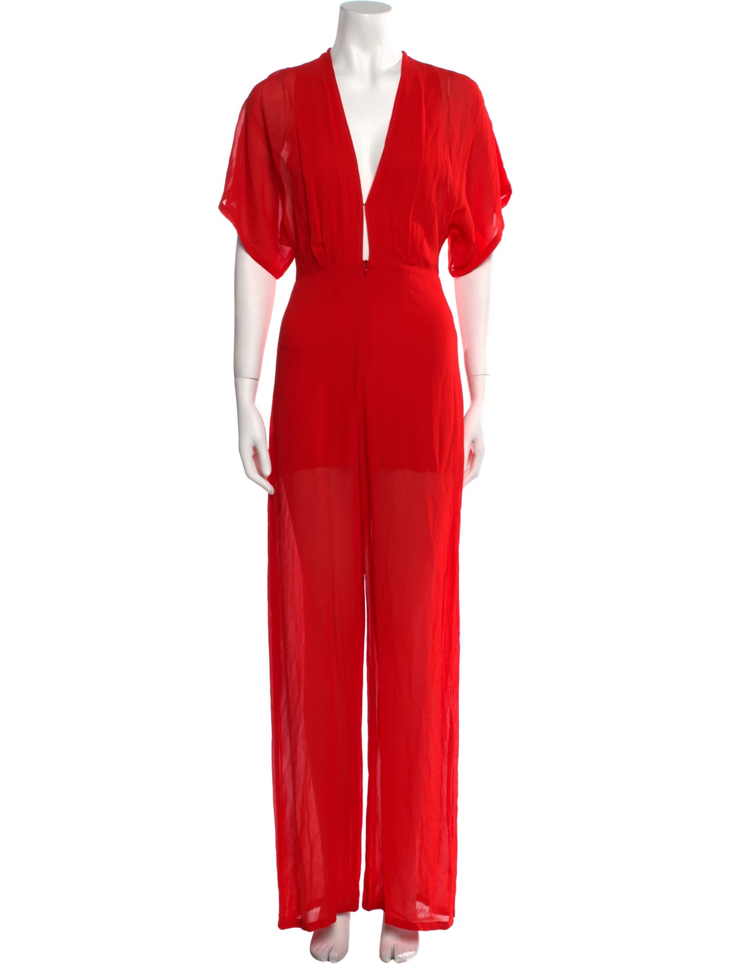 Reformation Plunge Neckline Jumpsuit