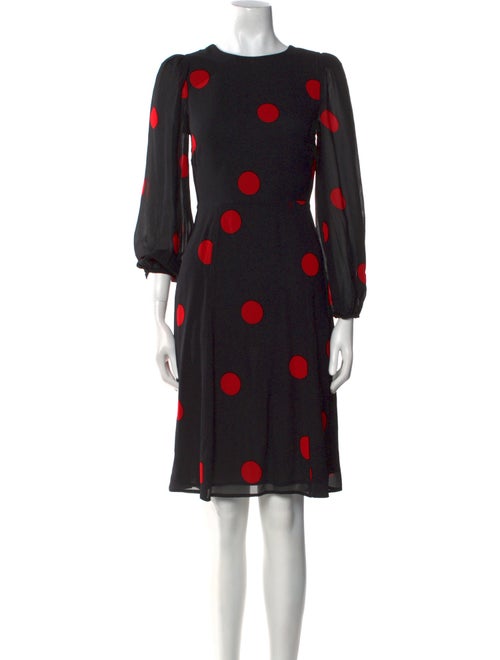 Reformation Polka Dot Print Knee-Length Dress