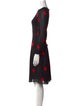 Reformation Polka Dot Print Knee-Length Dress