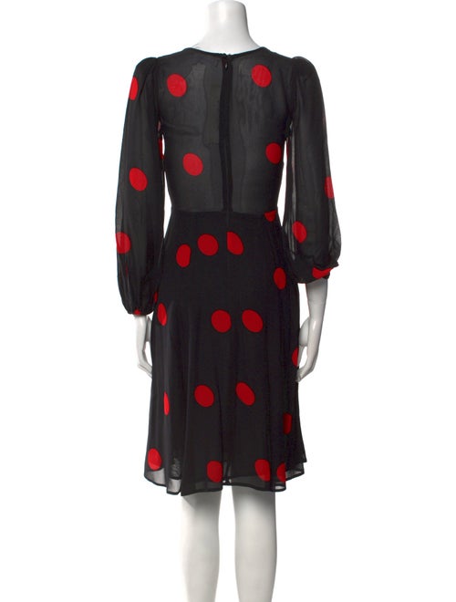 Reformation Polka Dot Print Knee-Length Dress