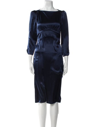 Reformation Silk Midi Length Dress