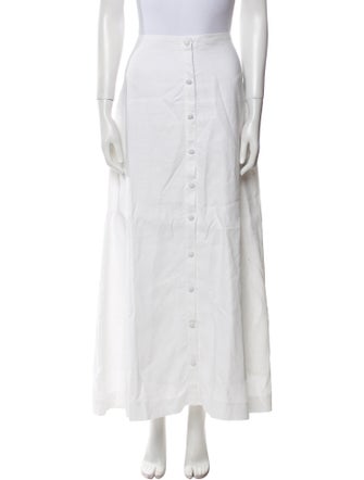 Reformation Linen Midi Length Skirt