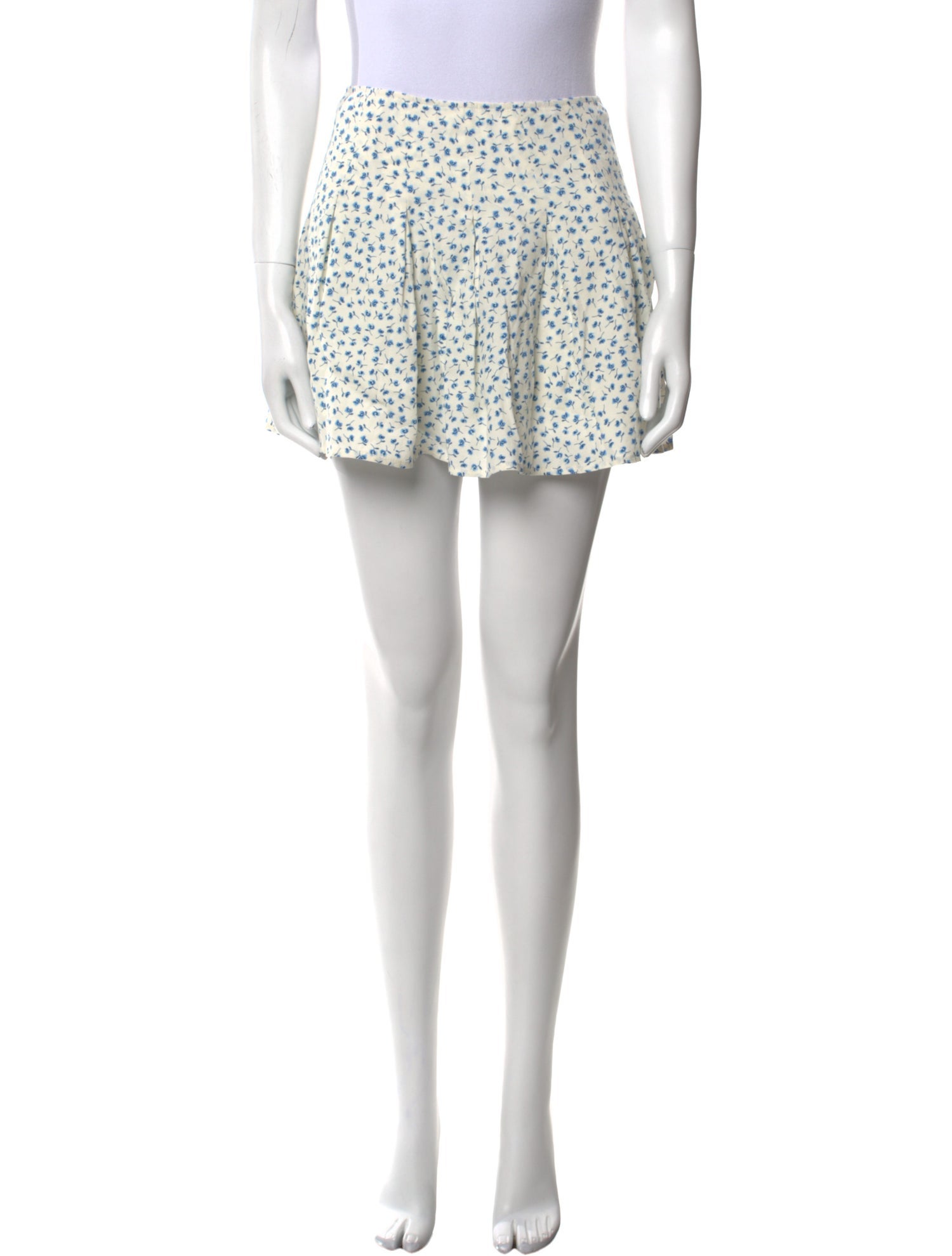 Reformation Floral Print Mini Skirt