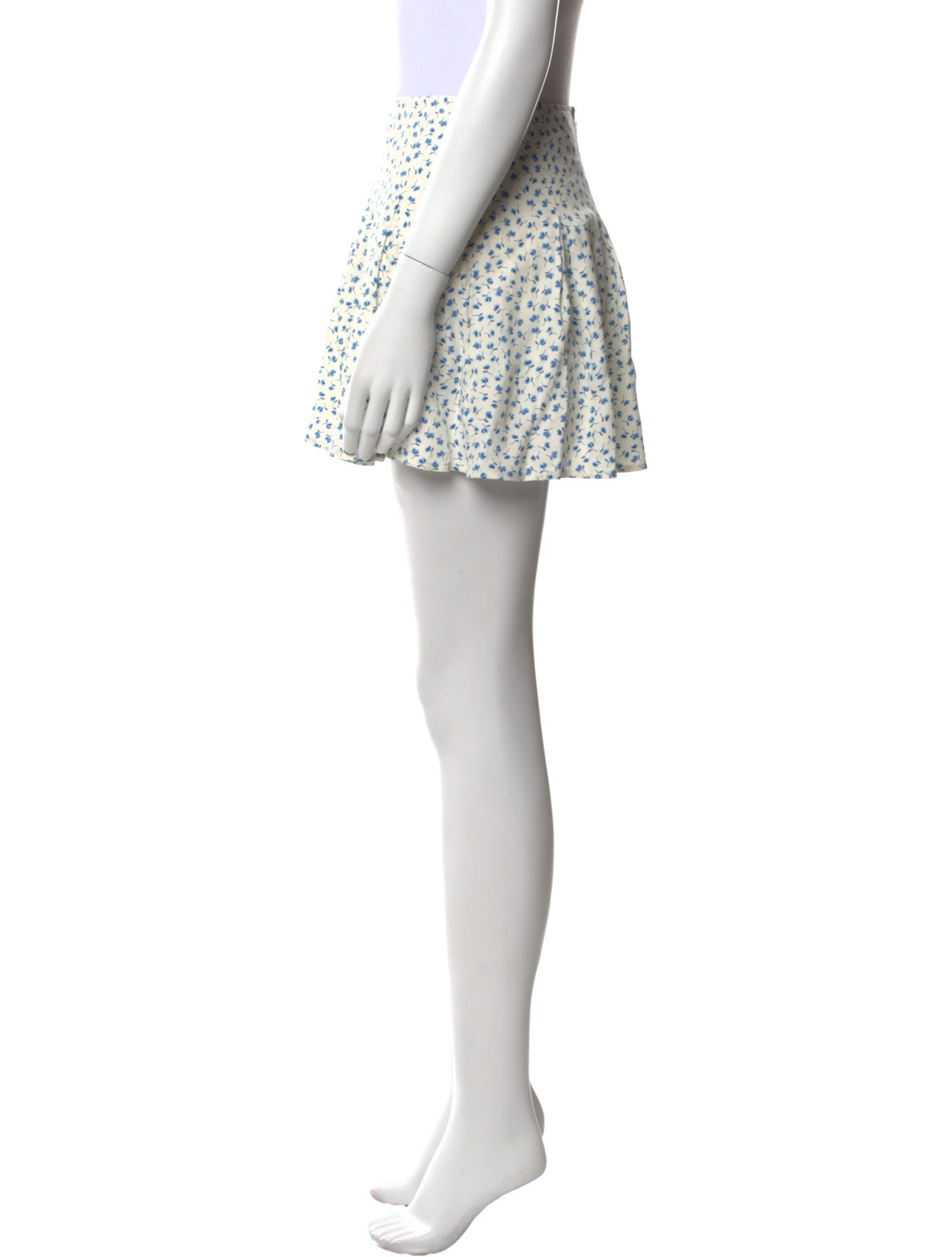 Reformation Floral Print Mini Skirt