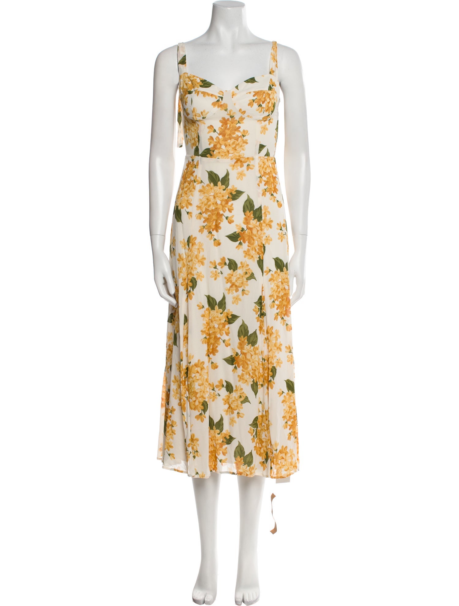 Reformation Floral Print Long Dress