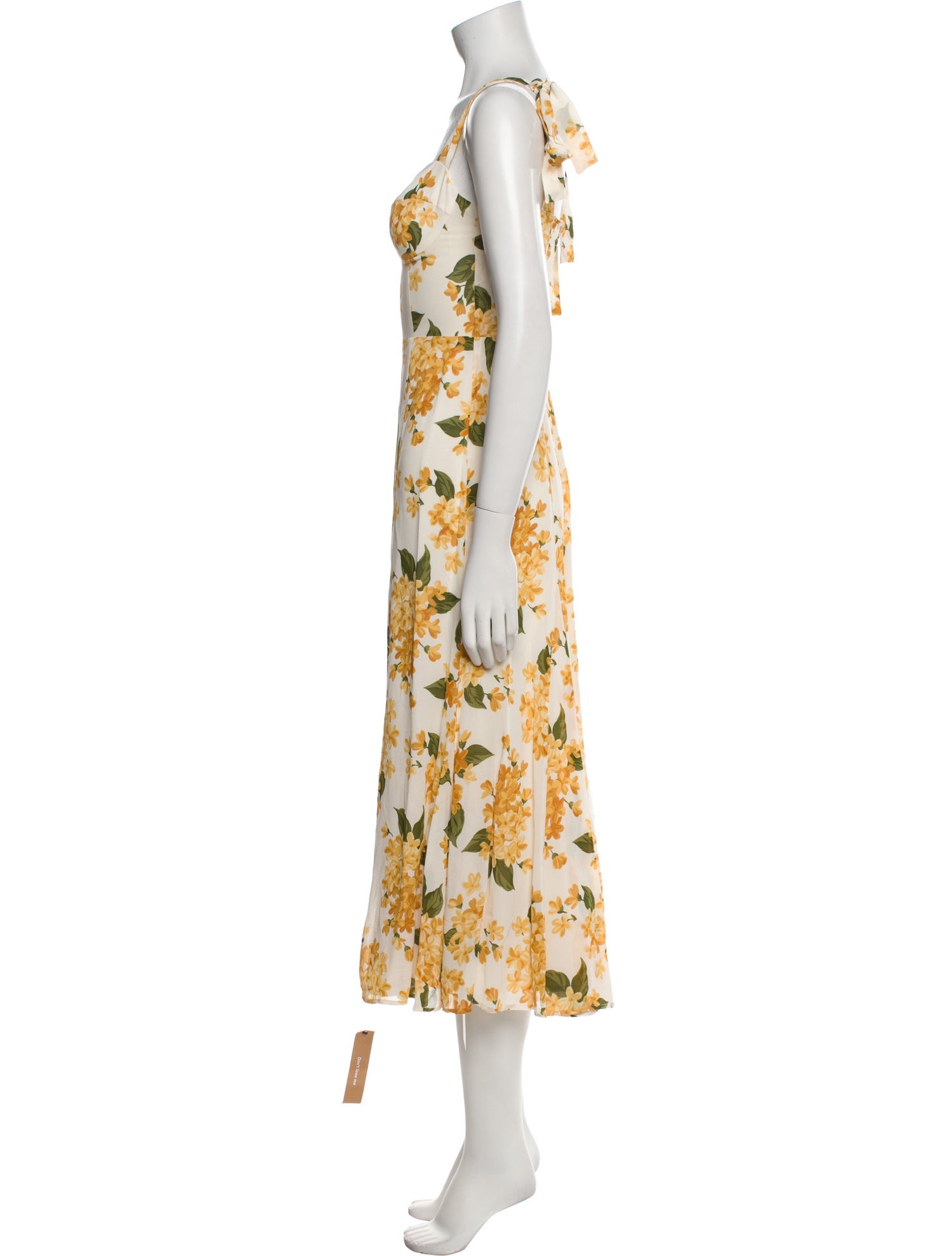 Reformation Floral Print Long Dress