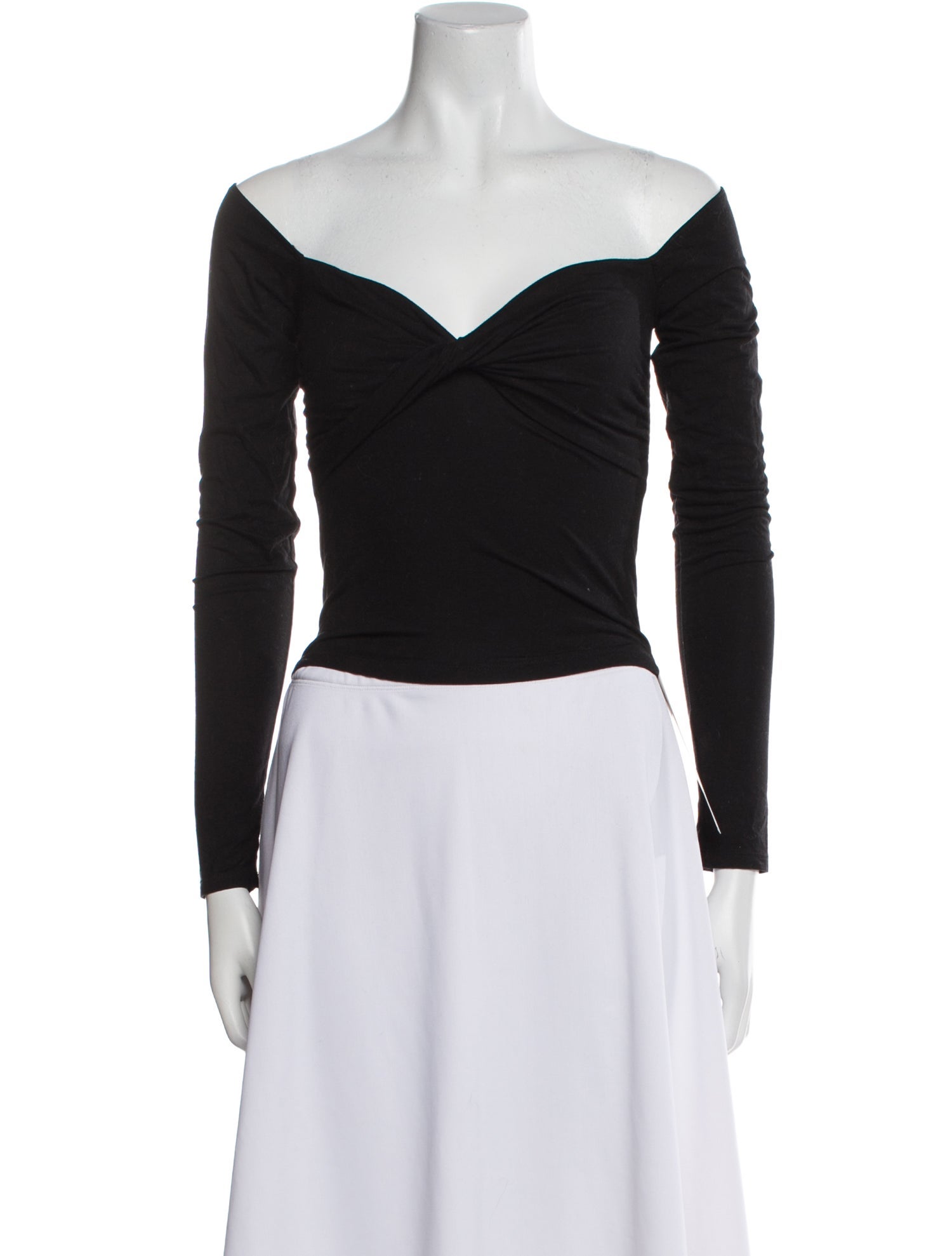 Reformation Off-The-Shoulder Long Sleeve Bodysuit