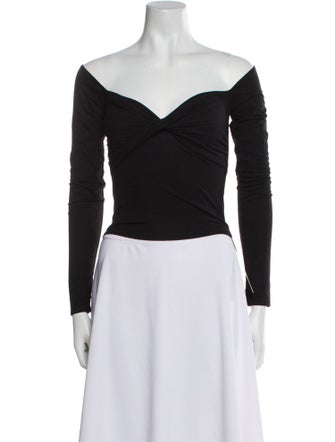 Reformation Off-The-Shoulder Long Sleeve Bodysuit