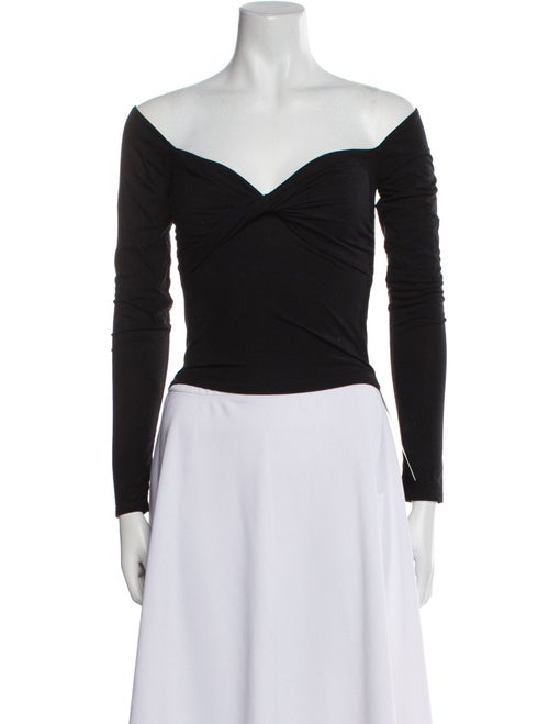 Reformation Off-The-Shoulder Long Sleeve Bodysuit