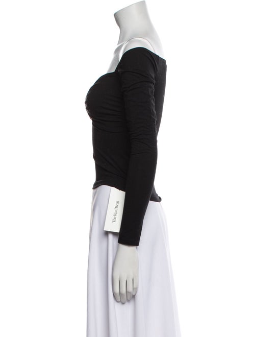 Reformation Off-The-Shoulder Long Sleeve Bodysuit