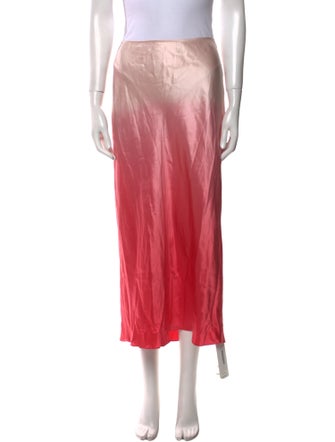 Reformation Silk Midi Length Skirt