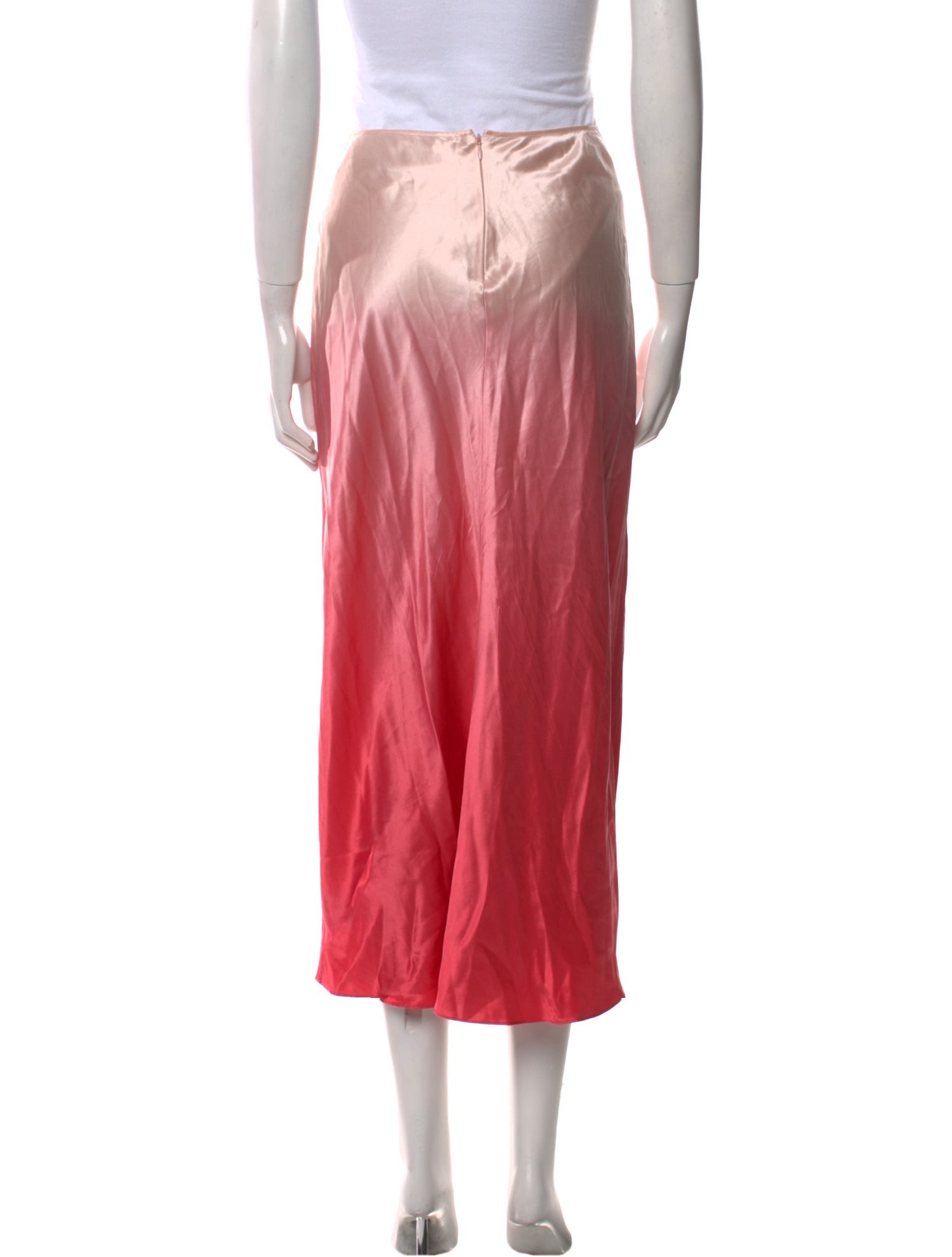 Reformation Silk Midi Length Skirt