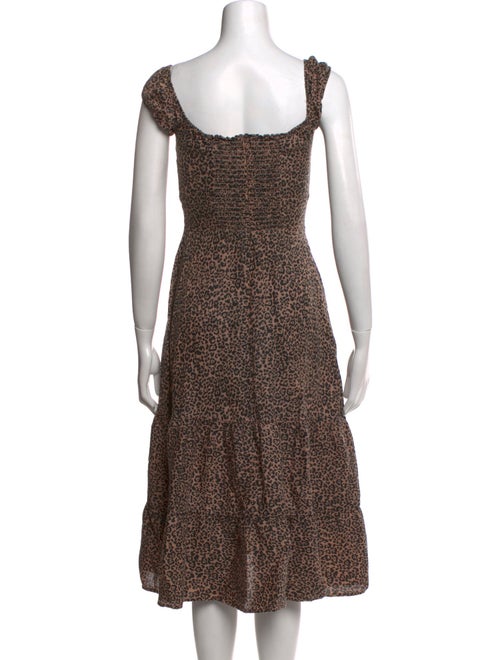 Reformation Linen Midi Length Dress