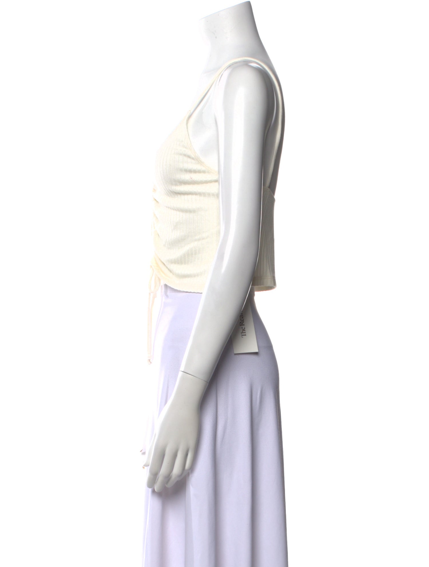 Reformation V-Neck Sleeveless Crop Top