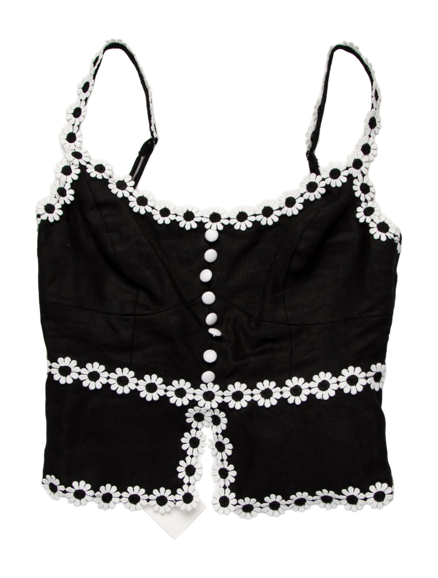 Reformation Linen Square Neckline Top