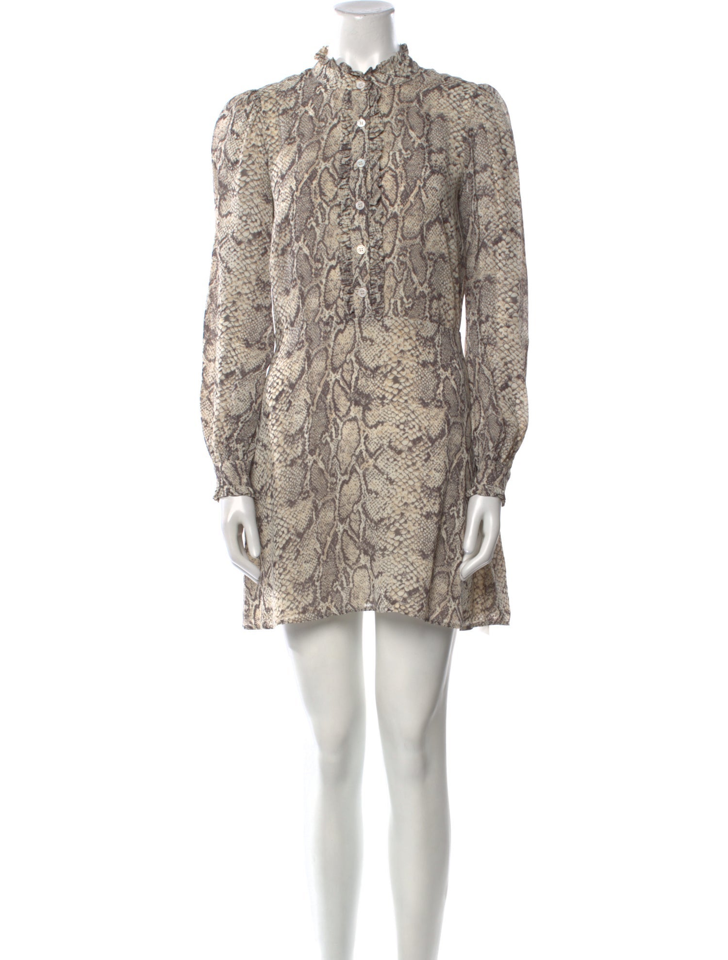 Reformation Animal Print Mini Dress