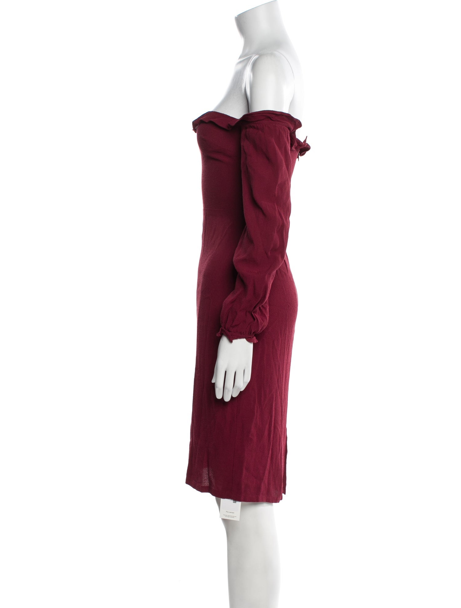 Reformation Off-The-Shoulder Mini Dress