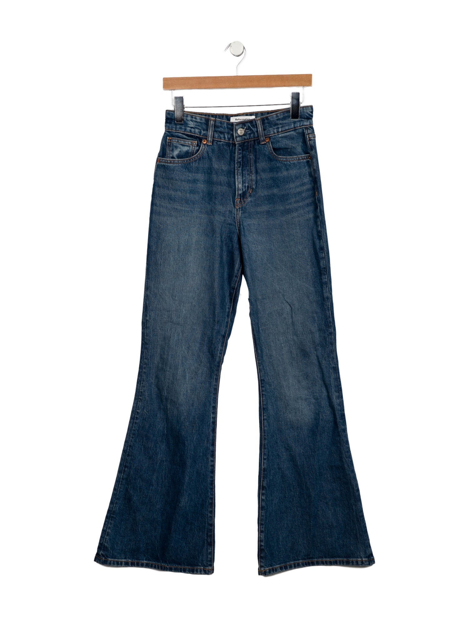 Reformation Mid-Rise Wide Leg Jeans