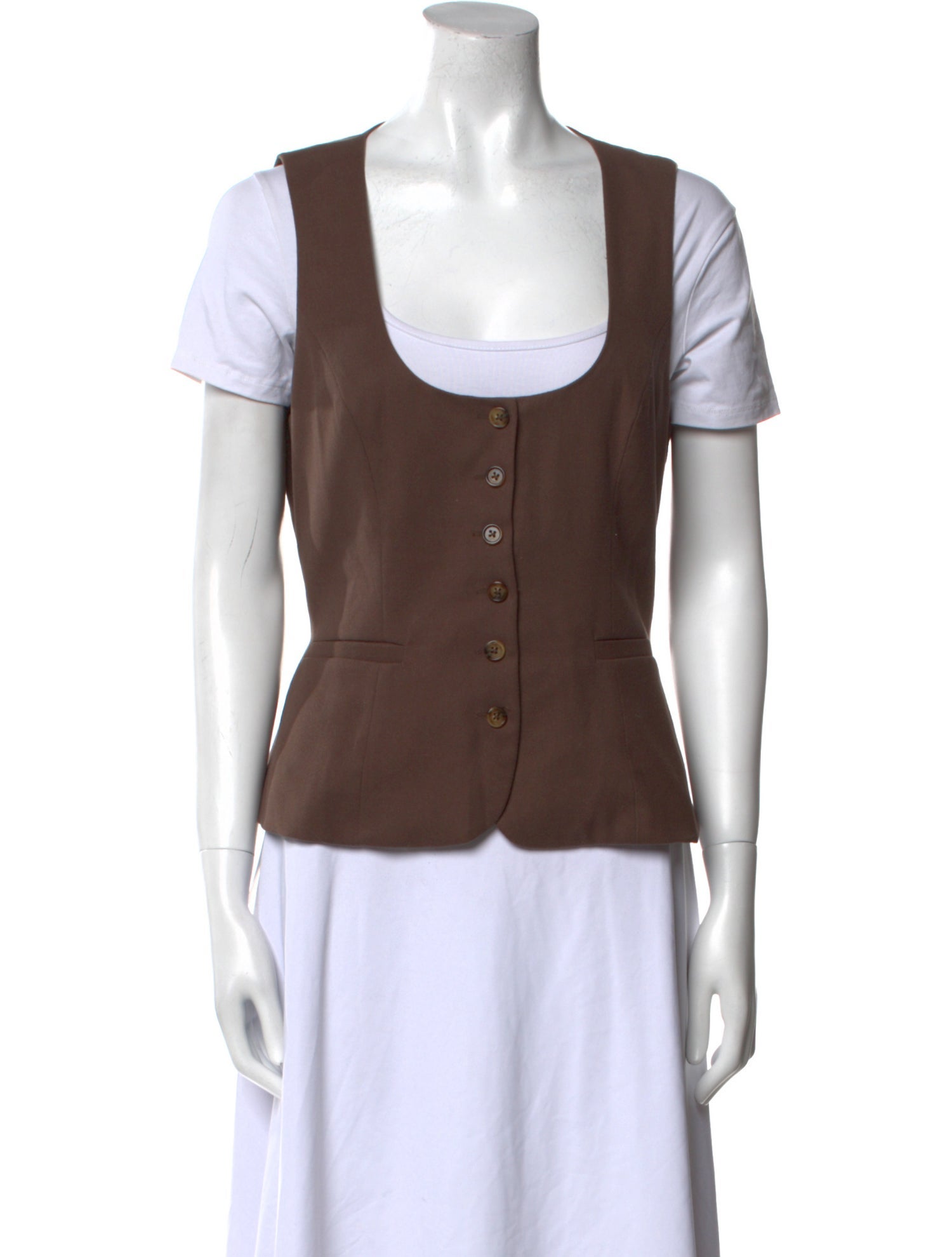 Reformation Scoop Neck Short Sleeve Top