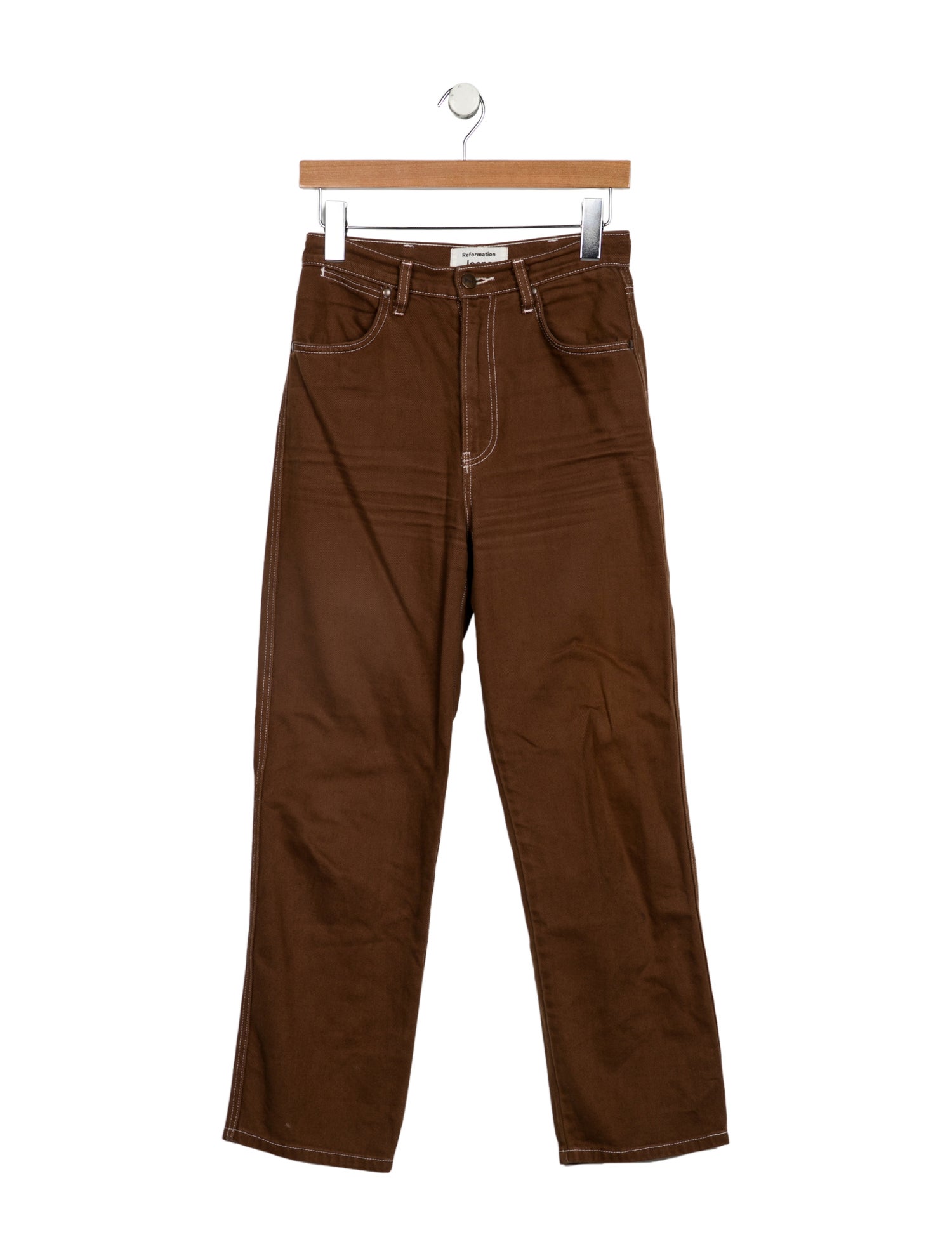 Reformation Mid-Rise Straight Leg Jeans