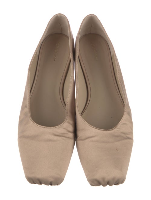 Reformation Satin Ballet Flats