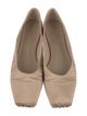 Reformation Satin Ballet Flats