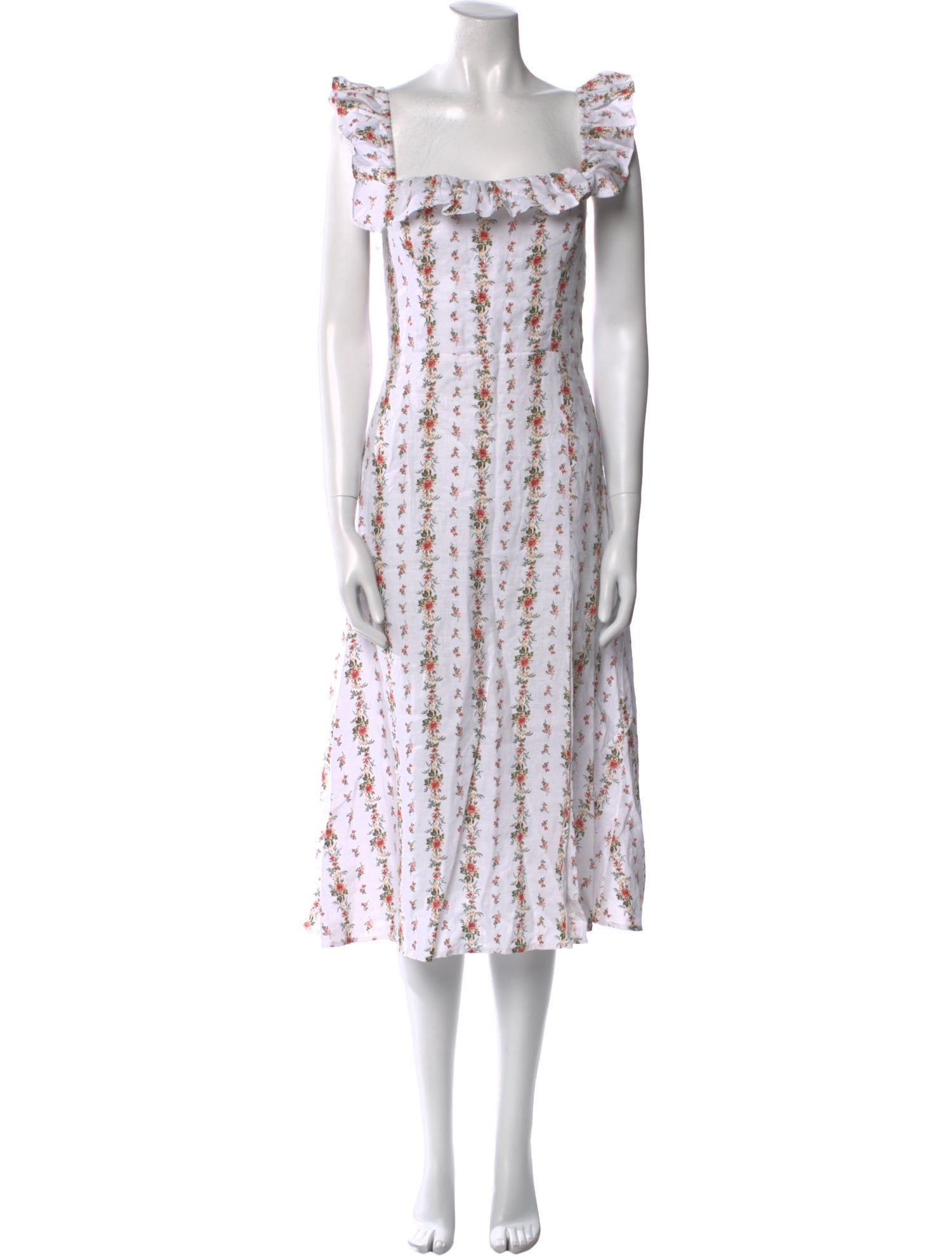 Reformation Linen Midi Length Dress