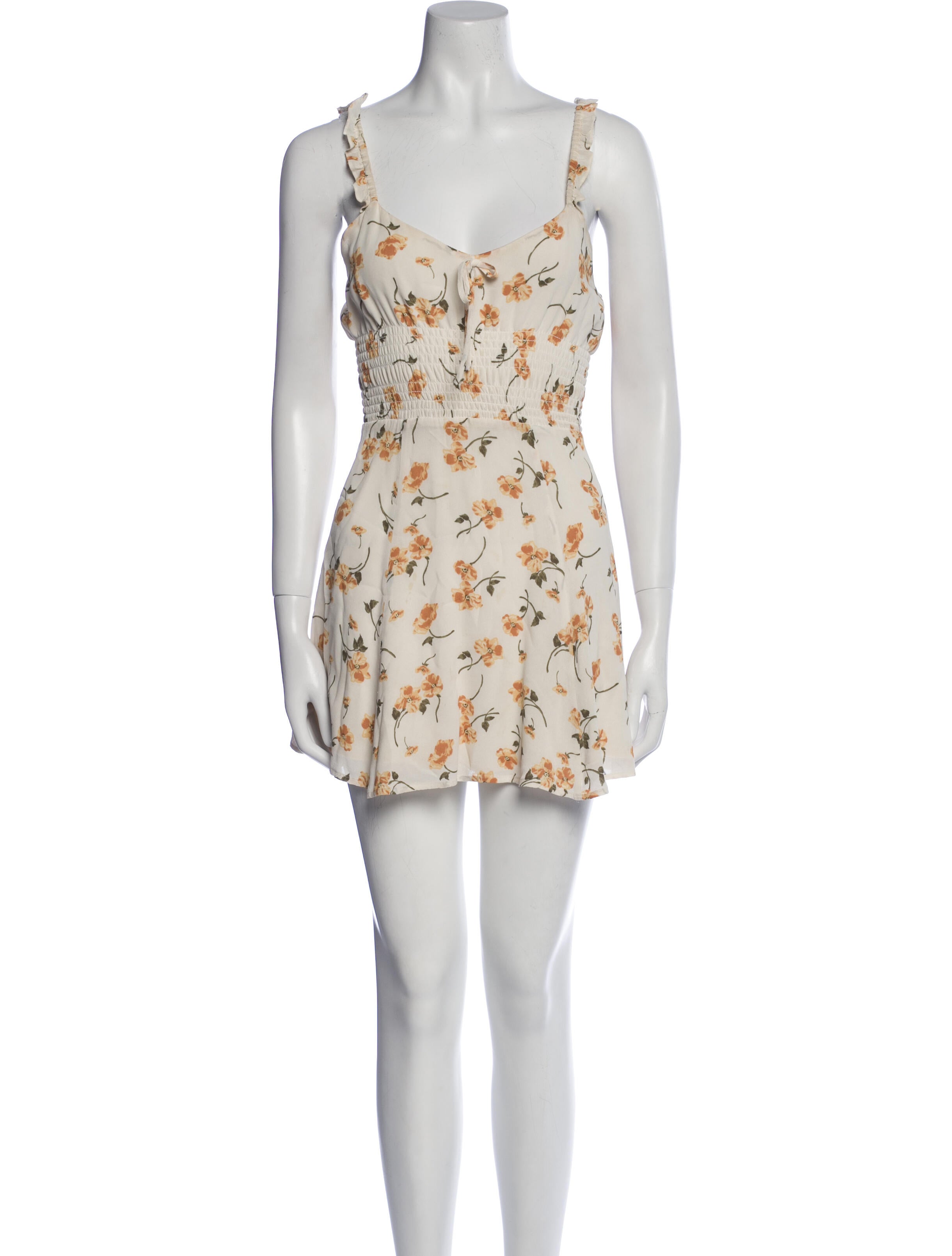 Reformation Floral Print Mini Dress
