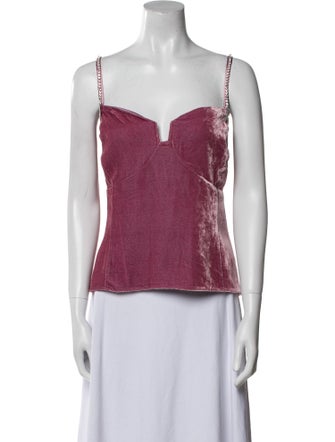 Reformation Square Neckline Sleeveless Top