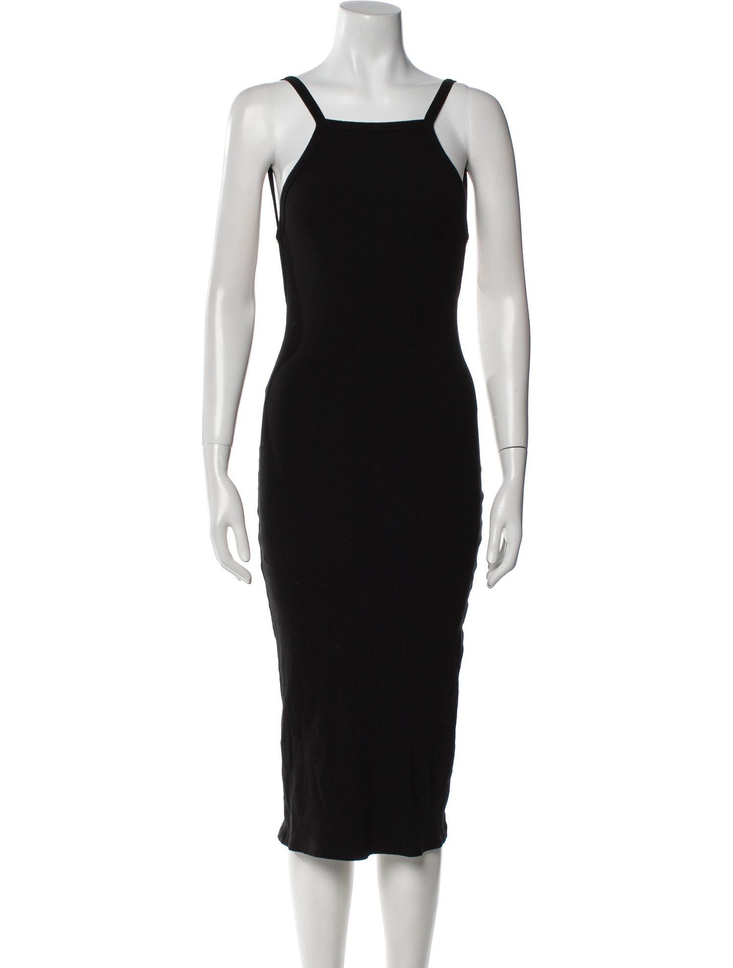 Reformation Square Neckline Midi Length Dress