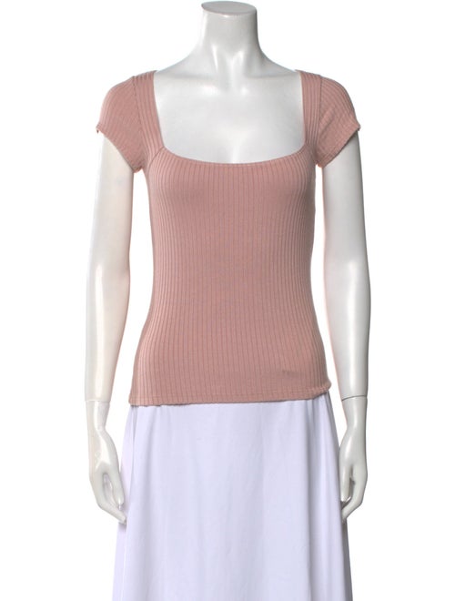 Reformation Square Neckline Short Sleeve Top