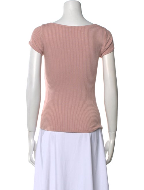 Reformation Square Neckline Short Sleeve Top