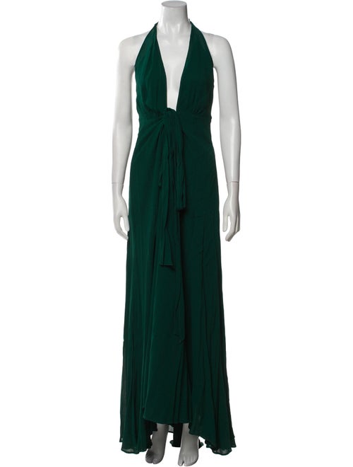 Reformation V-Neck Long Dress