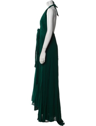 Reformation V-Neck Long Dress