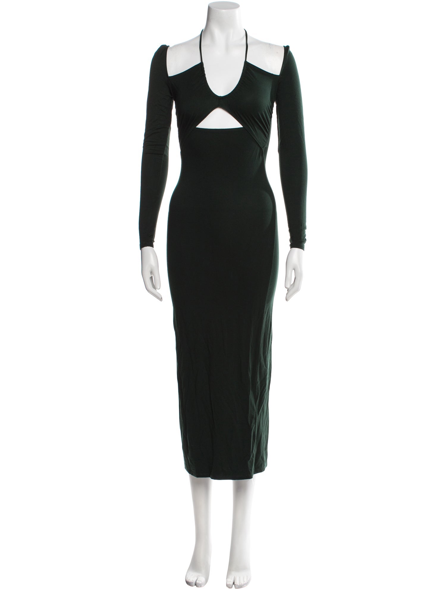 Reformation Scoop Neck Midi Length Dress