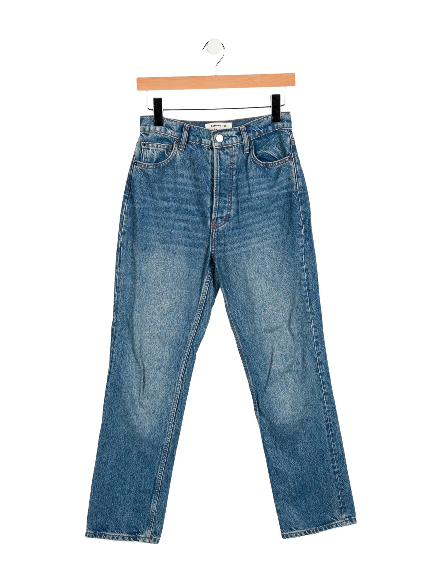 Reformation High-Rise Straight Leg Jeans