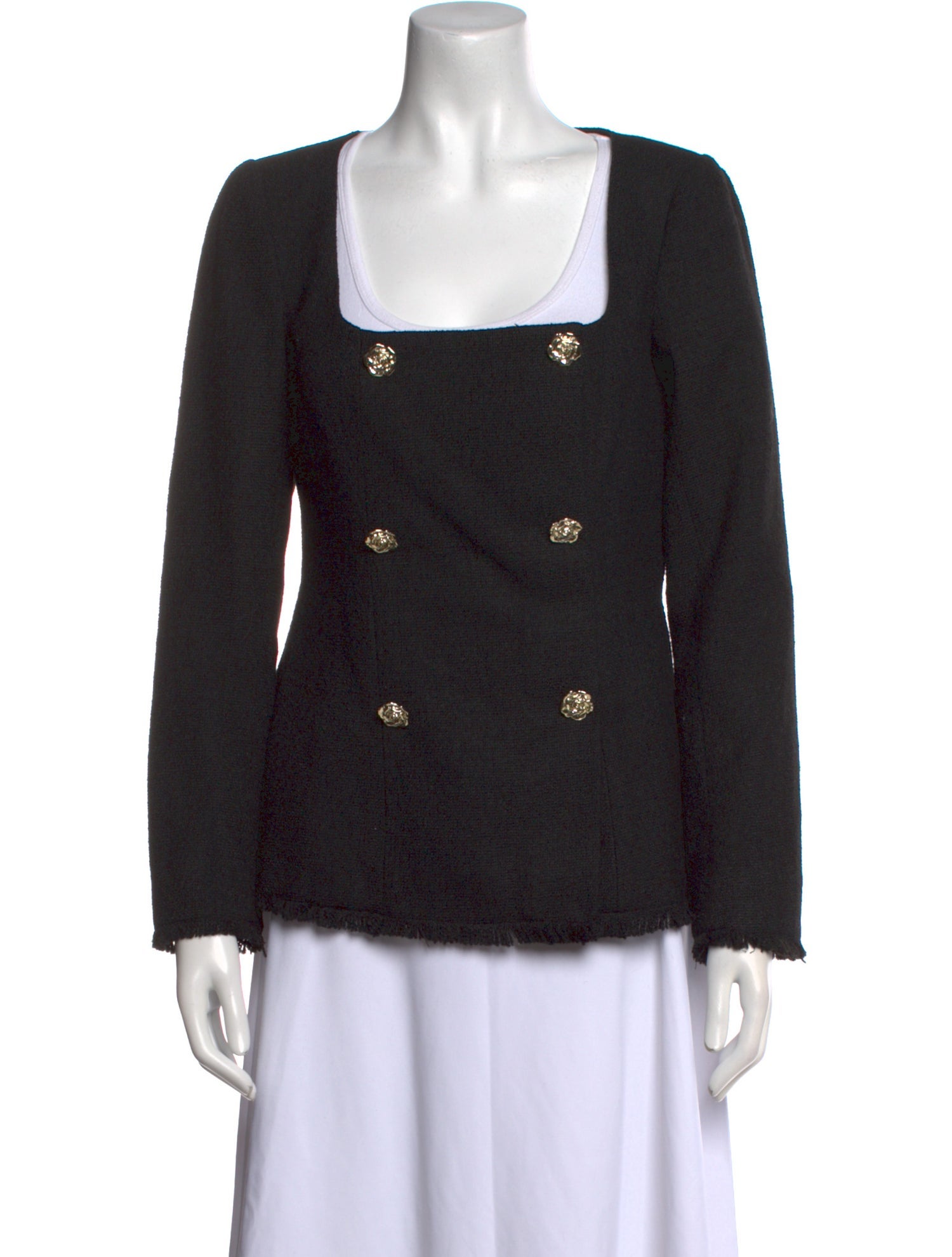 Reformation Square Neckline Long Sleeve Top