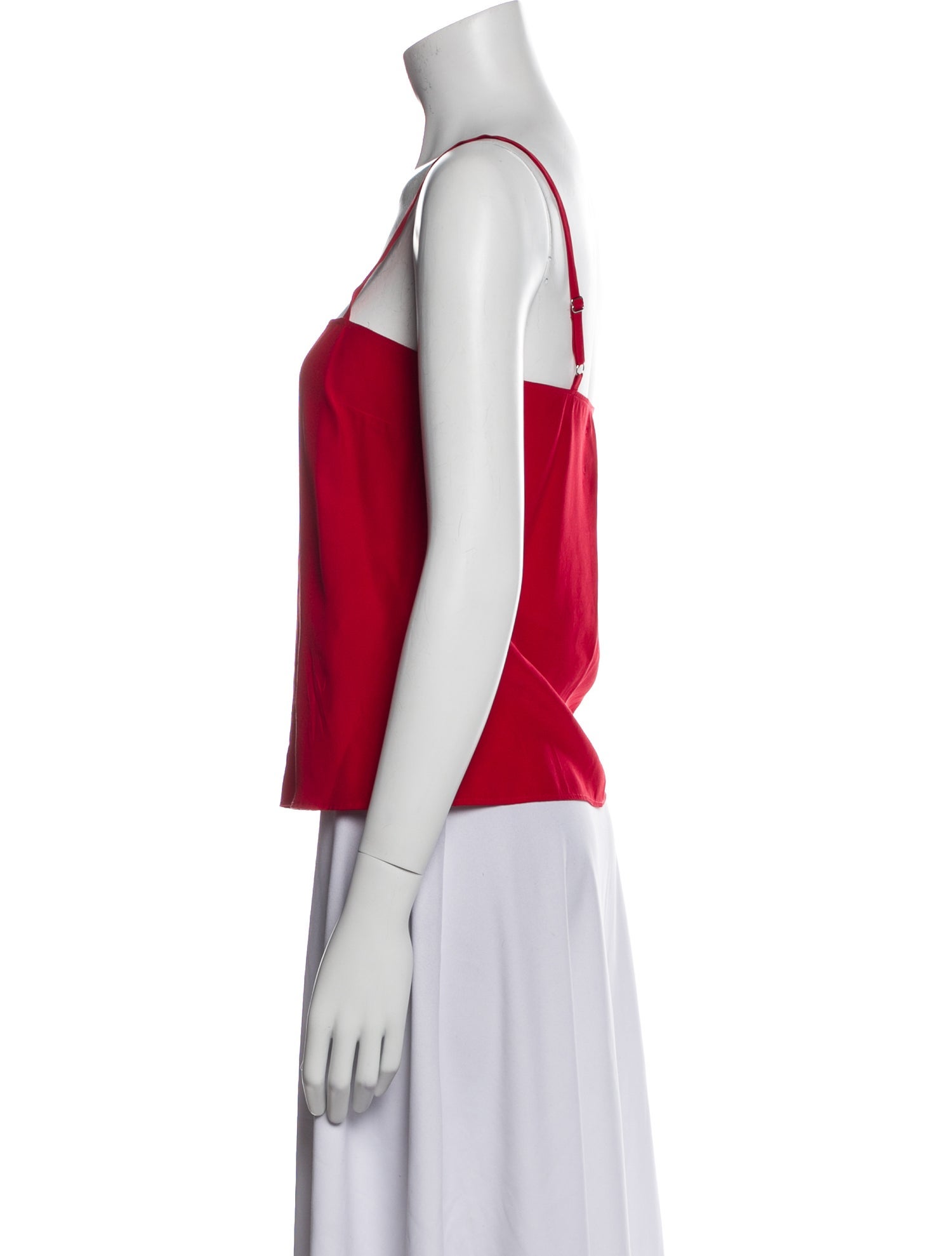 Reformation Silk Square Neckline Crop Top