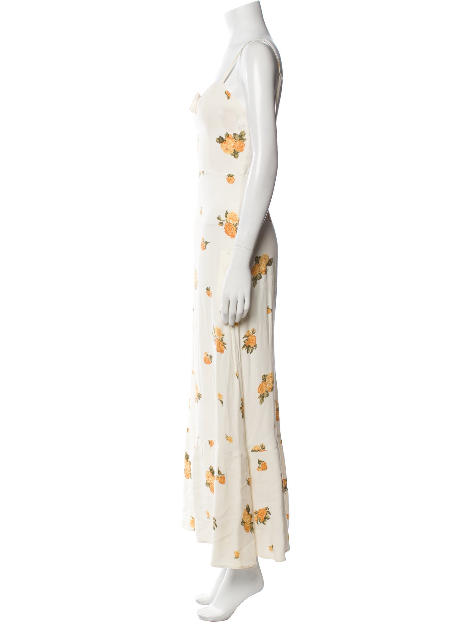 Reformation Floral Print Long Dress