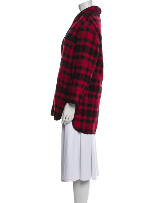 Reformation Plaid Print Peacoat